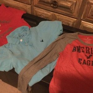 American Eagle Men Shirts Size Small  Bundle X 3